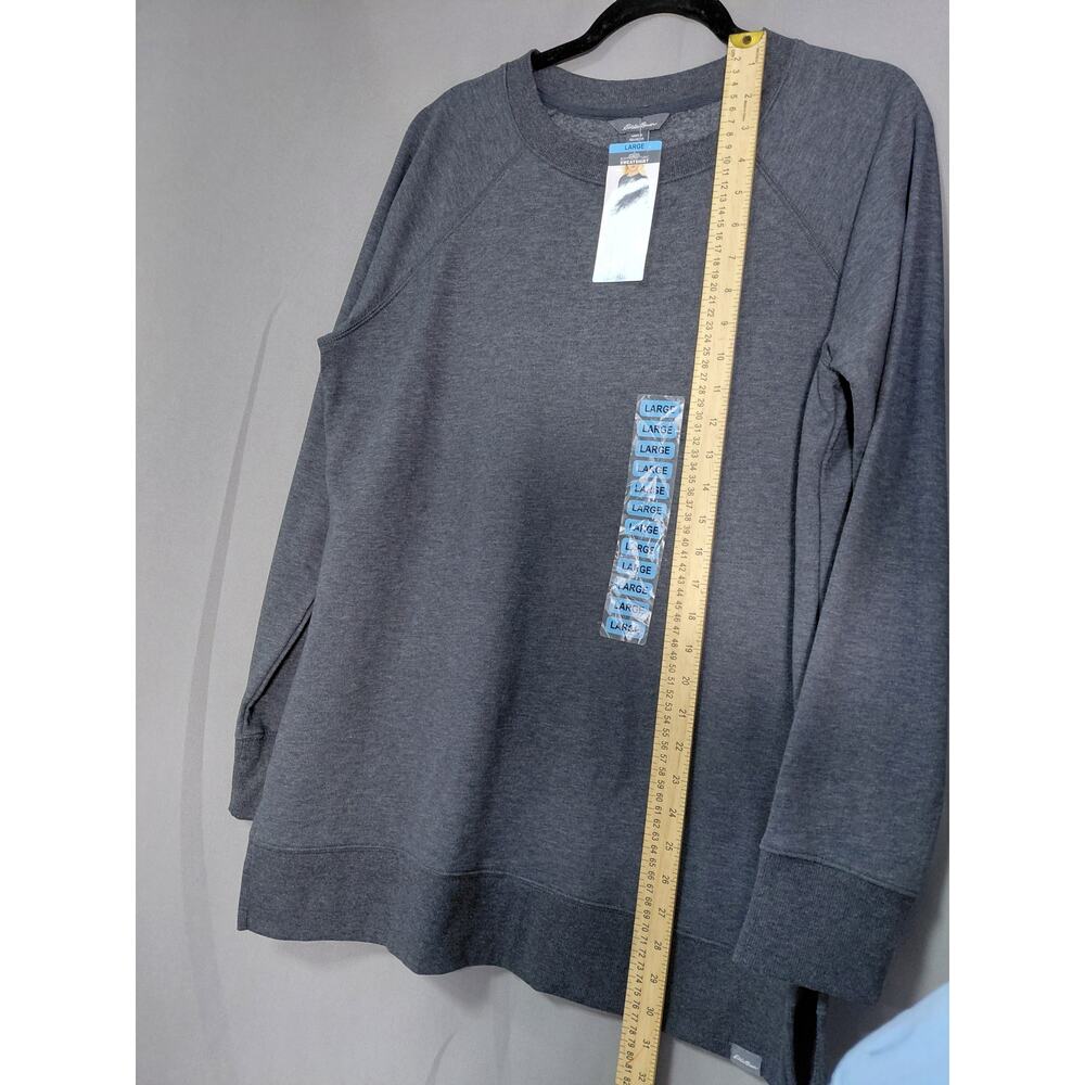 NWT Eddie Bauer Fleece Boyfriend Tunic Fit Sweatershirt Women Size L - Picture 11 of 15